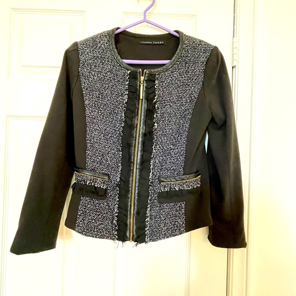 Ivanka Trump Jacket small with gold zipper